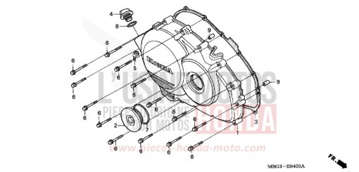 PANNEAU CARTER-MOTEUR D. VFR800FIY de 2000